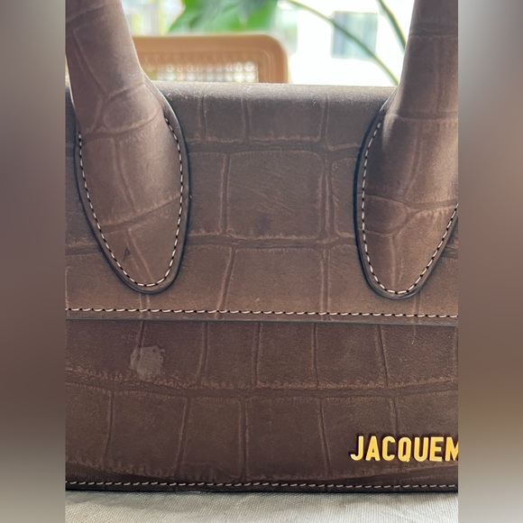 Authentic Jacquemus Le Chiquito Moyen - beige embossed - Picture 2 of 6